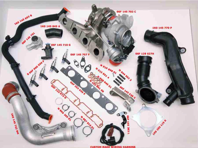 Parts required for Golf GTI TFSI Edition 30 conversion - including part numbers